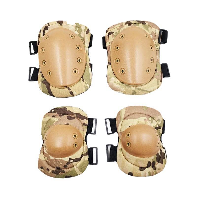 Hard -enhanced fire protection elbow knee -knee CS equipment military fans black eagle tactical protective set riding