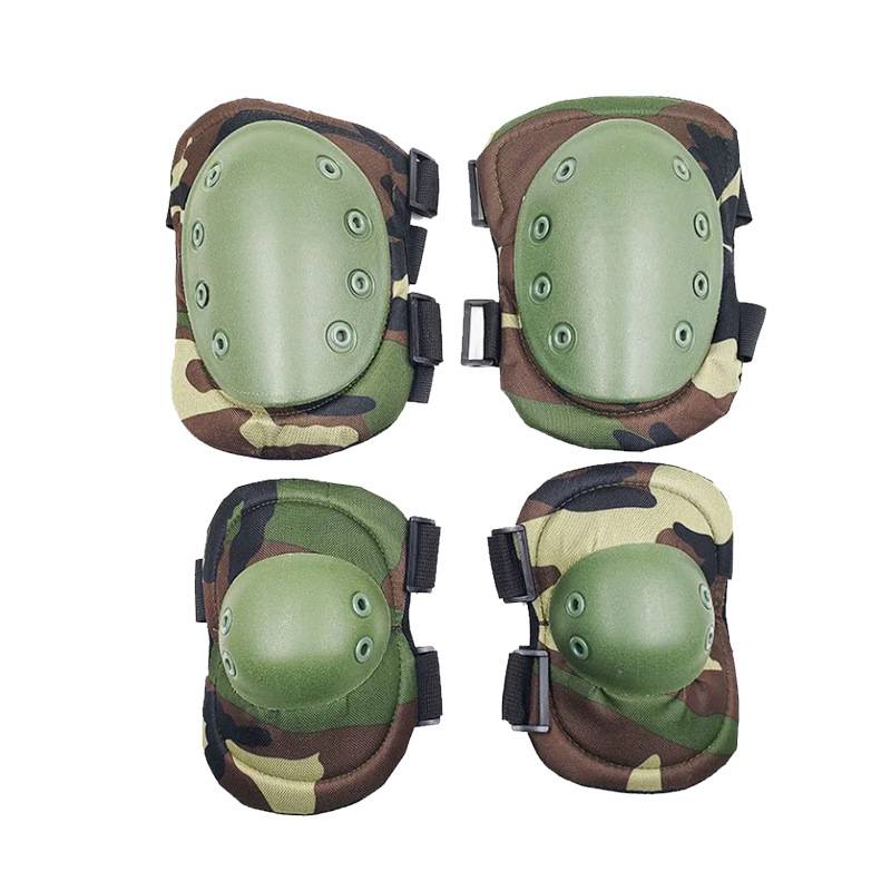 Hard -enhanced fire protection elbow knee -knee CS equipment military fans black eagle tactical protective set riding
