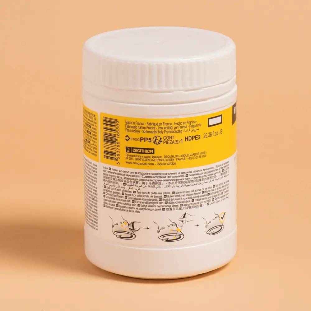 horse hoof oil 750 ml ointment + hoof brush