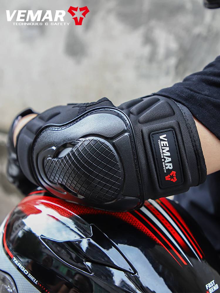 VEMAR motorcycle knee push elbows four -piece set of men and women summer riding anti -fall legs full set of protective gear