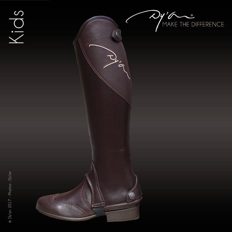 Children's horse riding leg cowhide equestrian legs CHAPS Belgium Dyon brand protects the calf comfortable and soft
