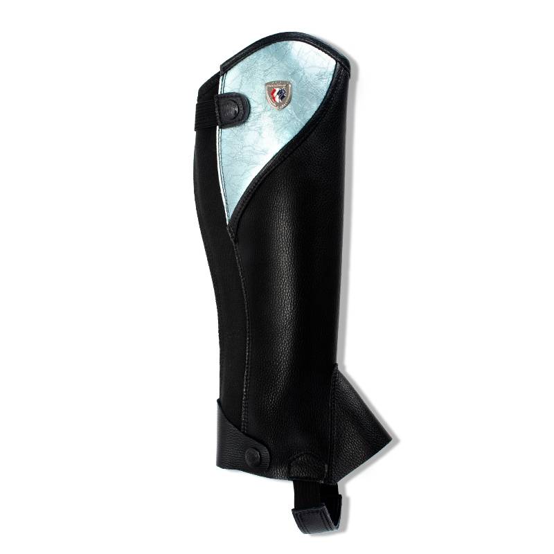 Mashangma hive children's equestrian legs, colored cowhide leggings, boys, girls, horse riding protection equipment Chaps