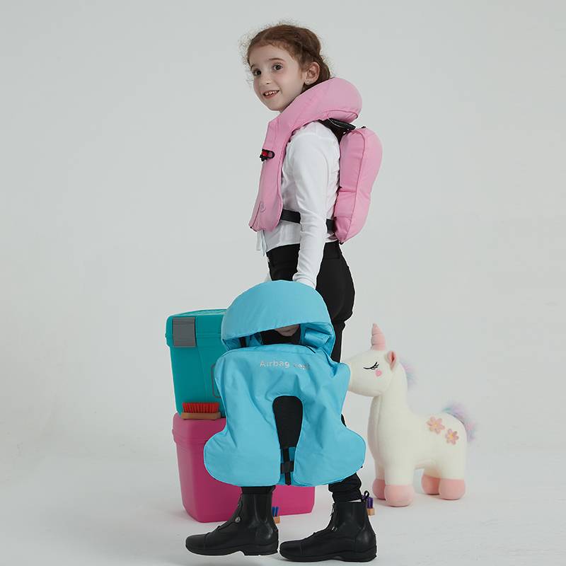Epona Children's pre -filled gas protection vest inflatable armor full -time armor protection equestrian equipment knight clothing