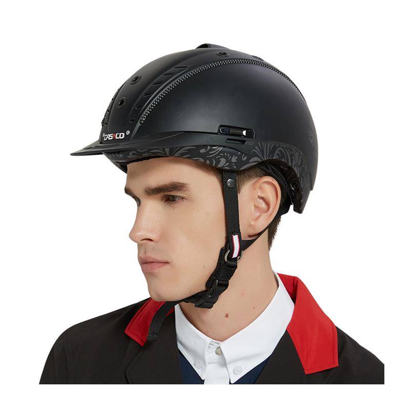 German Casco Equestrian helmet Black horse riding helmet breathable holes comfortable safety horse helmet Knight equipment protective gear