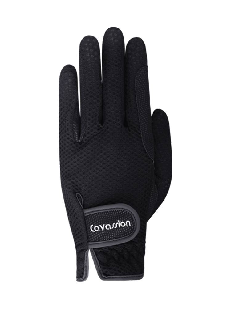 Cavassion Equestrian glove male girls and children can touch the screen riding horse summer winter four seasons non -slip plus velvet 8104054