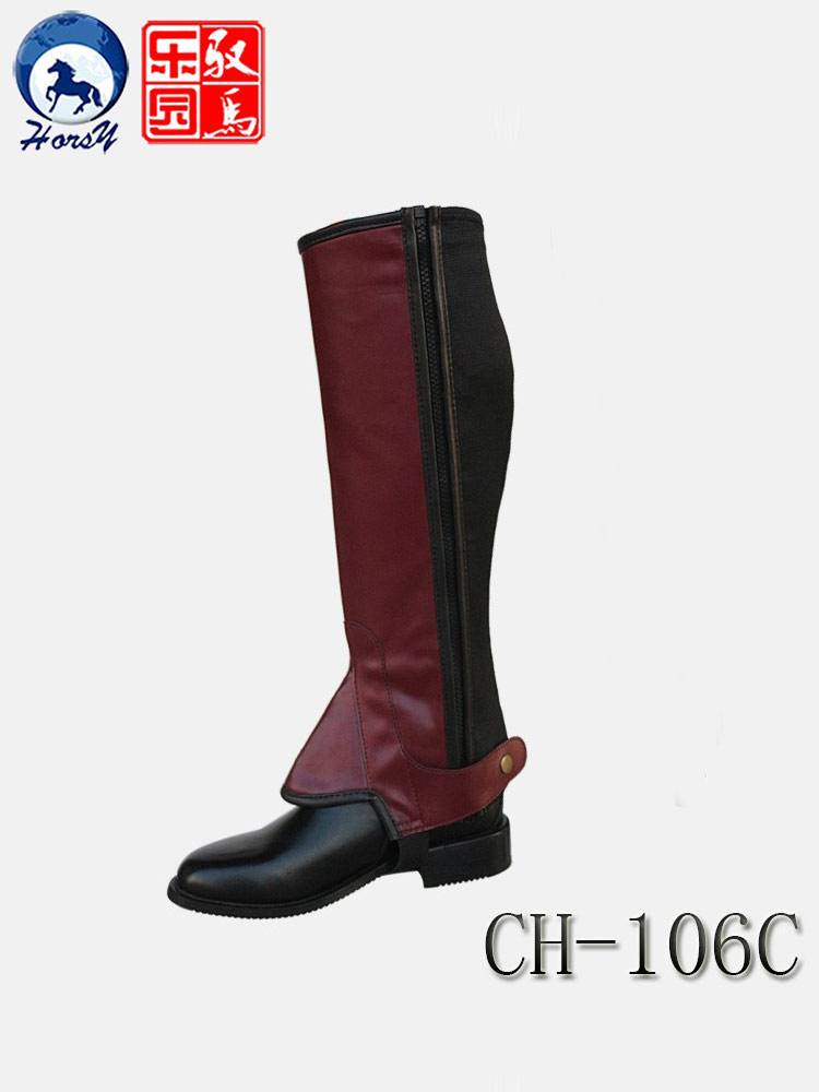 CH-106C British imported light-noodle wine red plus width width width equestrian legs legged knights to protect legs