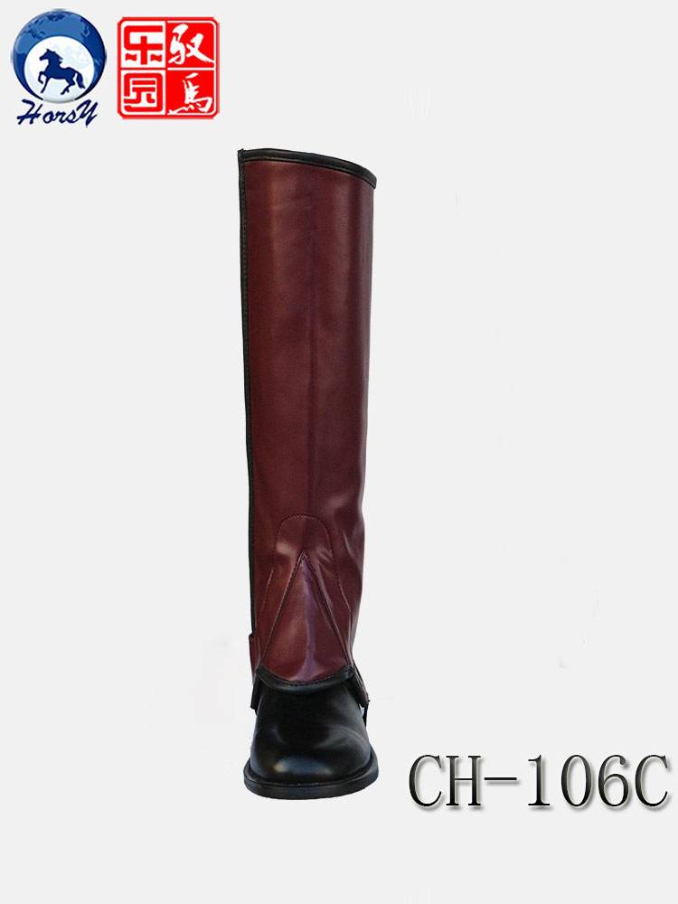 CH-106C British imported light-noodle wine red plus width width width equestrian legs legged knights to protect legs