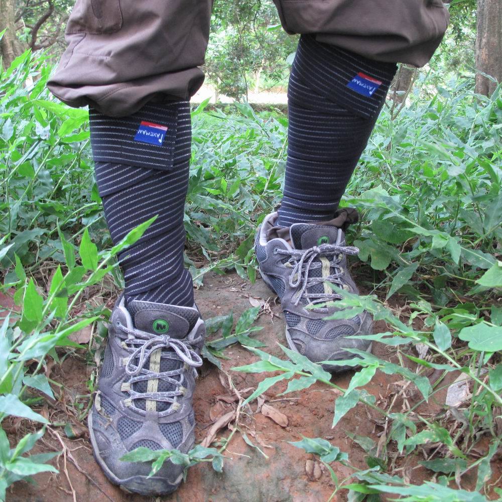 Axeman high elastic fish silk ribbon wraps around the leg, ankle, marching, leggings, climbing through the protection of locusts