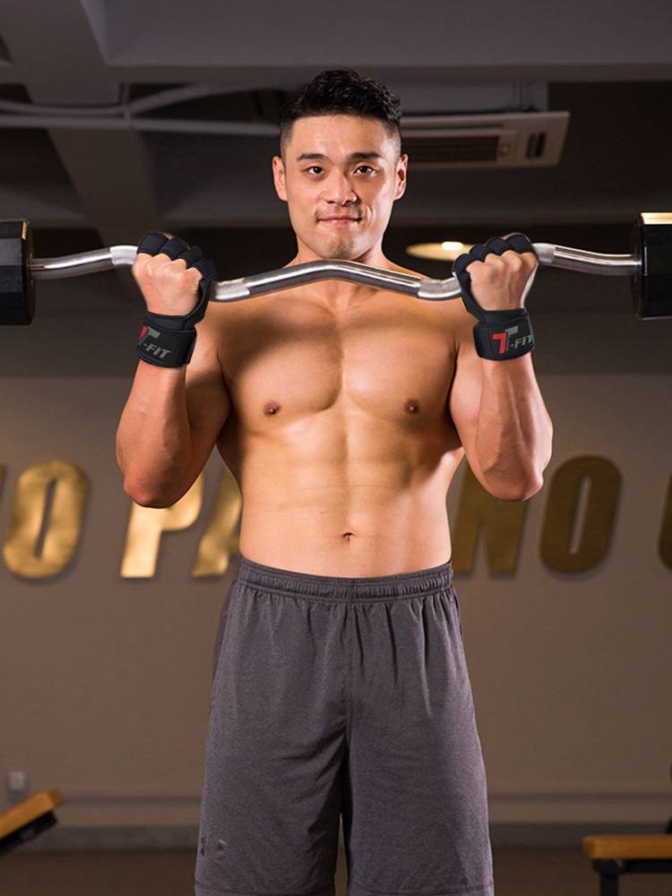 Fitness half palm gloves help with the bodies grip, the palm of the palm, the fist -to -wear dumbbell is convenient to wear and take off