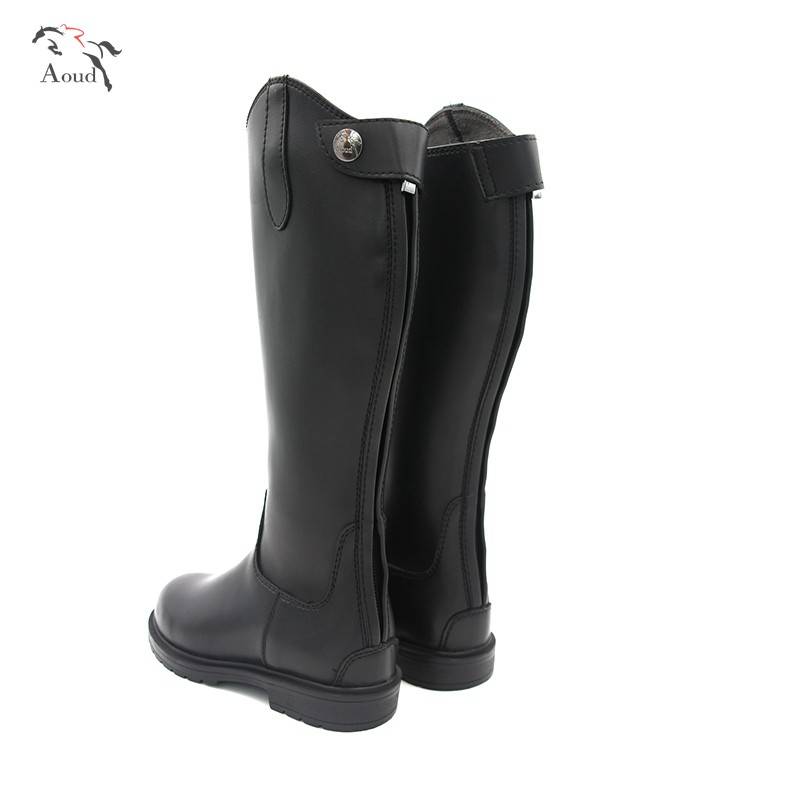 Children's equestrian boots High -quality super fiber leather soft and comfortable rubber large bottom anti -slip resistance, abrasion -resistant alternative horse boots