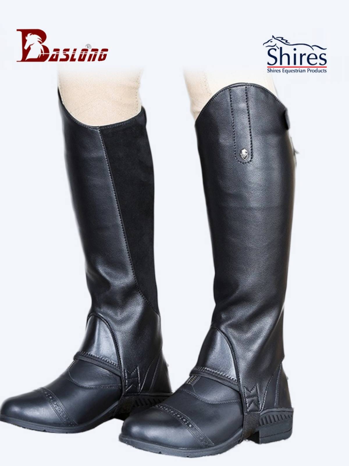 British moretta leather equestrian legs protective children and men and women riding legs and legs, Chapz, wear -resistant and breathable legs