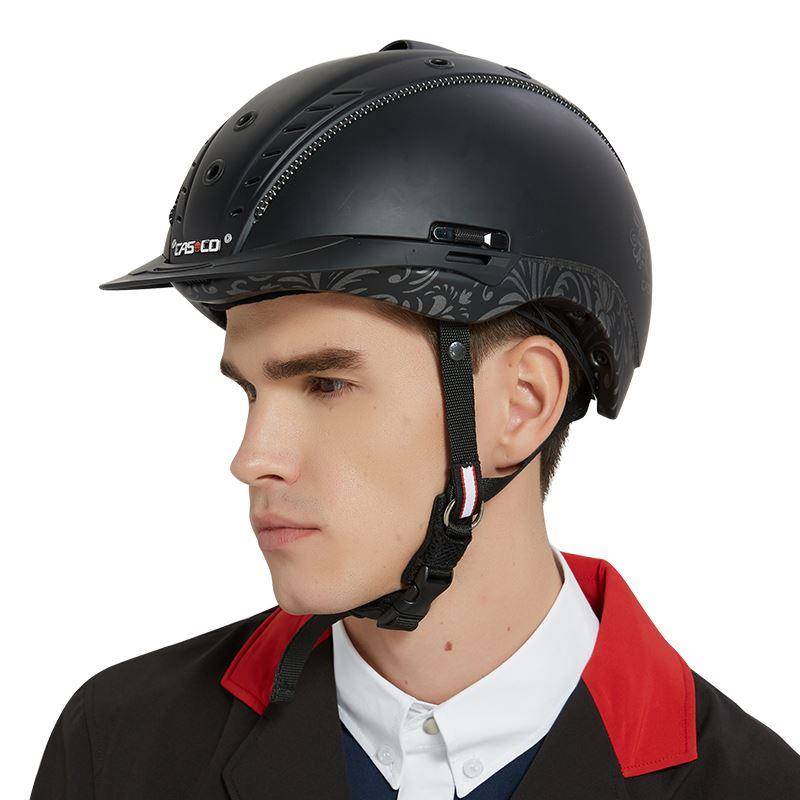 German Casco Equestrian helmet Black horse riding helmet breathable holes comfortable safety horse helmet Knight equipment protective gear