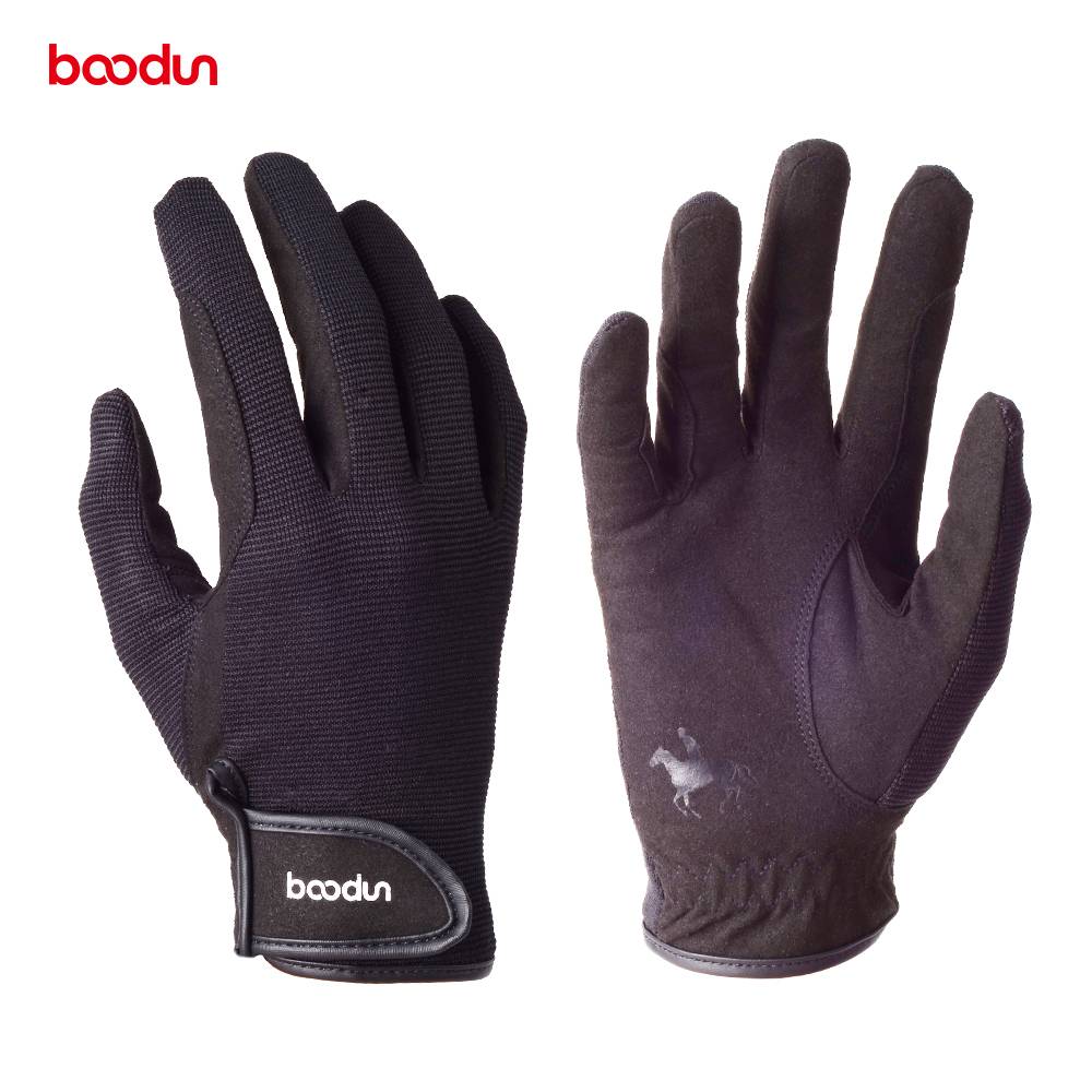 BOODUN horse -riding gloves dance pups horse racing knights reins touch screen wear -resistant anti -slip long finger glove men