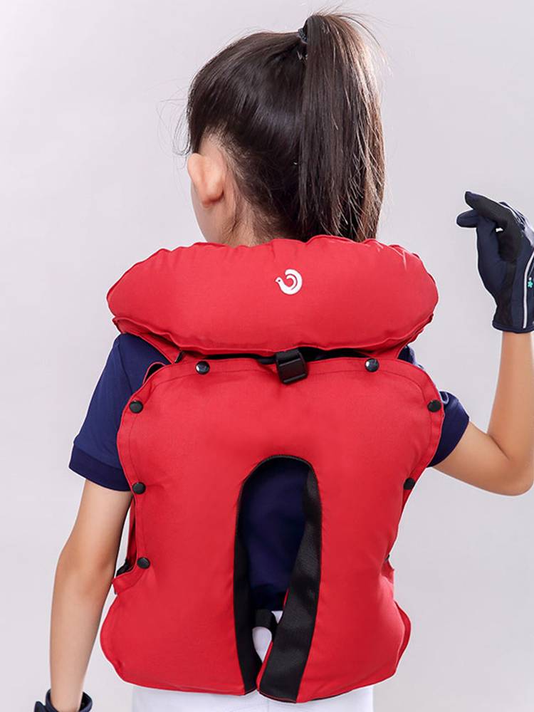 Inflatable children's equestrian armor protective vest equestrian equipment competition test training pre -filled air riding gear