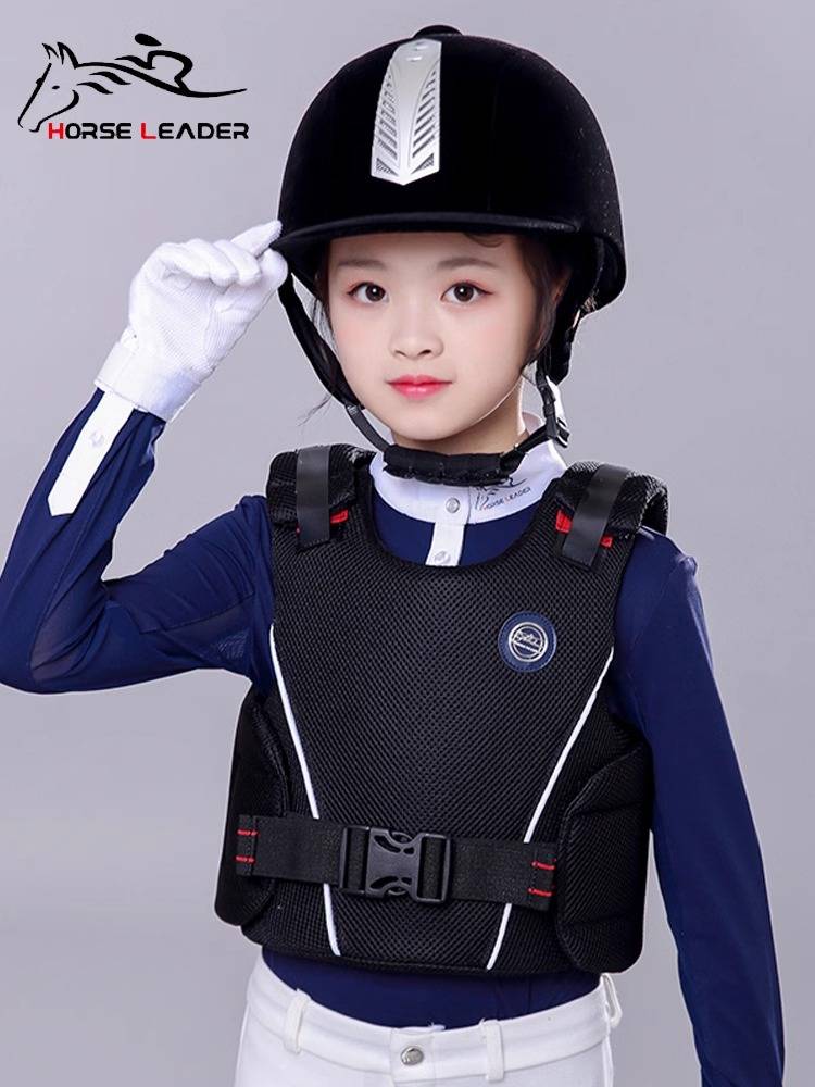 HorseLeader Children's Equestrian Anti -Armored Equestrian Equipment Protective Vests Shock Decoction Thickening Deep -resistant