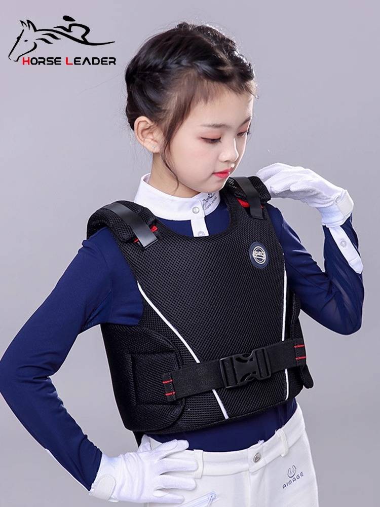 HorseLeader Children's Equestrian Anti -Armored Equestrian Equipment Protective Vests Shock Decoction Thickening Deep -resistant