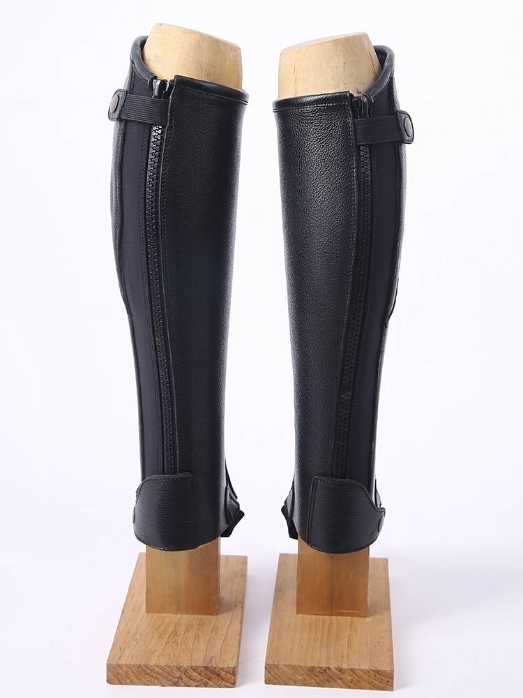 Leather equestrian leg protection, abrasion and breathable CHAPS men's and women's knight equipment, comfortable and anti -grinding horse -riding legs