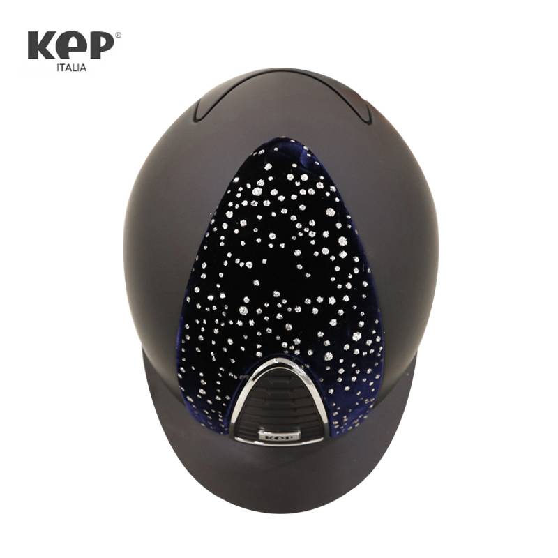 Italian KEP Equestrian helmet imported matte velvet inlaid diamond male and female safety protection equestrian equipment