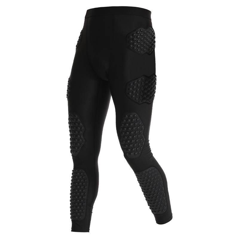 Rugby goalkeeper knee pads and hip hip, hip, one -piece anti -collision trousers football training pants ski protective set