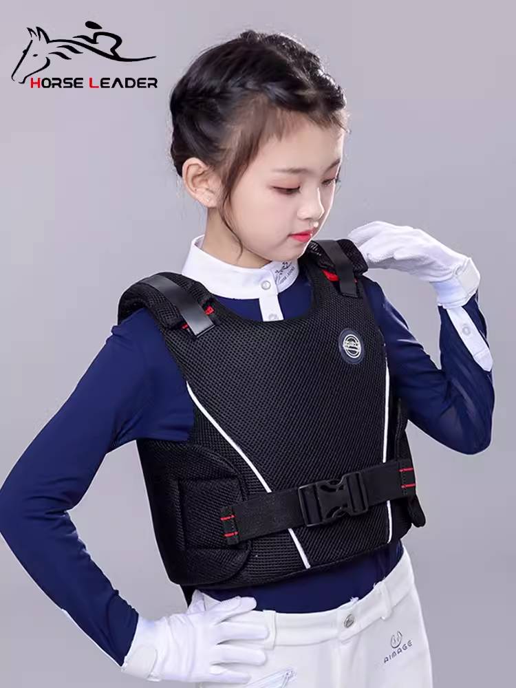 HorseLeader Children's Equestrian Anti -Armored Equestrian Equipment Protective Vests Shock Decoction Thickening Deep -resistant
