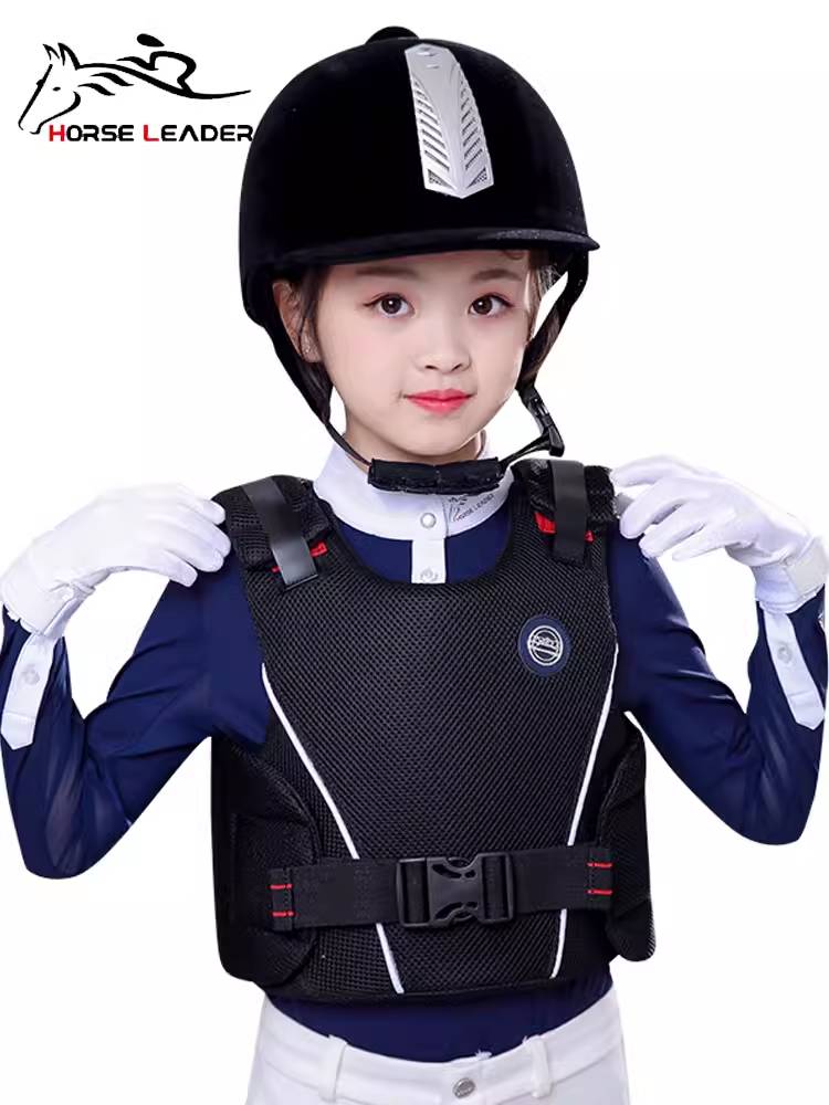HorseLeader Children's Equestrian Anti -Armored Equestrian Equipment Protective Vests Shock Decoction Thickening Deep -resistant