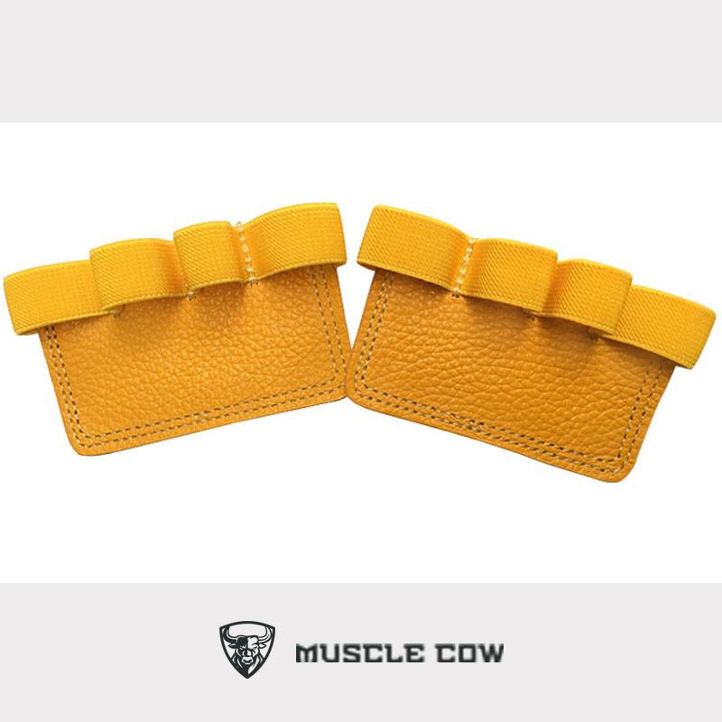 Fourth -finger cowhide fitness gloves summer breathable semi -finger palm equipment dumbbell weightlifting bicycle