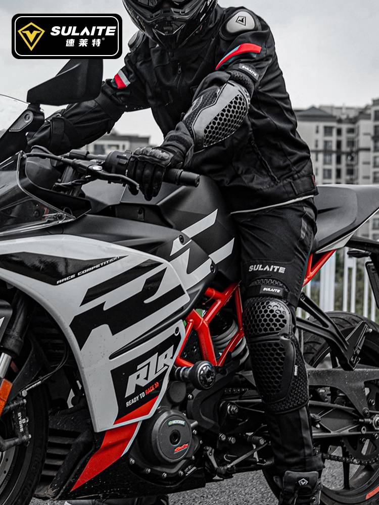 Motorcycle knee pads riding protective gear locomotive knee -knee sets of summer breathable off -road elbow equipment full set of men and ladies