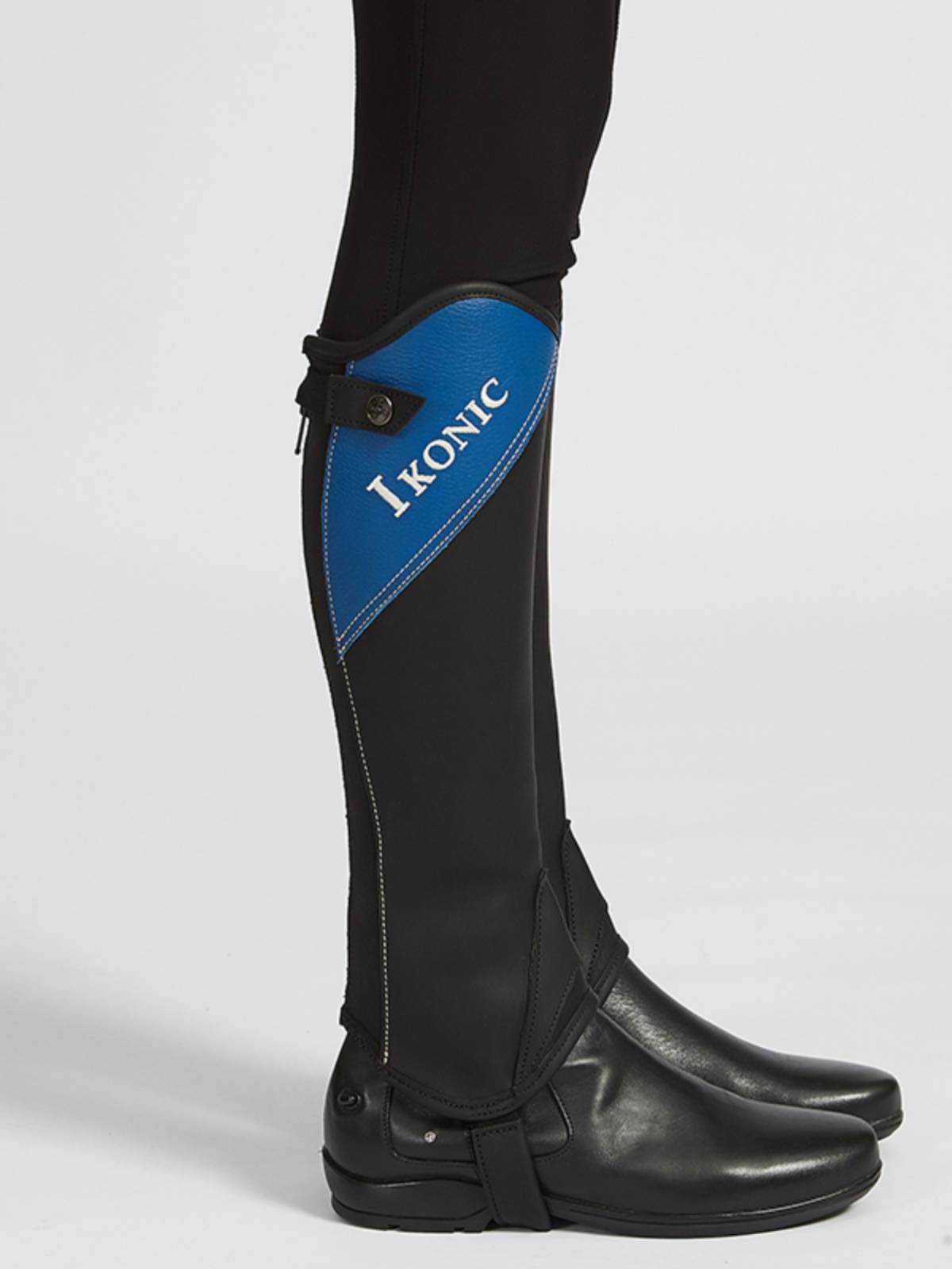 Ikonic leather equestrian legs guard legs, Chabus adults, leg protection, embroidery wear resistance, protective knight equipment