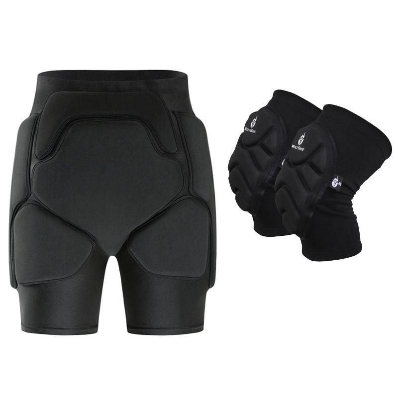 Ski buttocks adult single -double butt butt pads Wear a full set of equipment with knee -hover skating female male protective gear