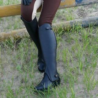 Eight -foot dragon leather equestrian leg protection equipment Chapz riding legs and horses horses, men and women