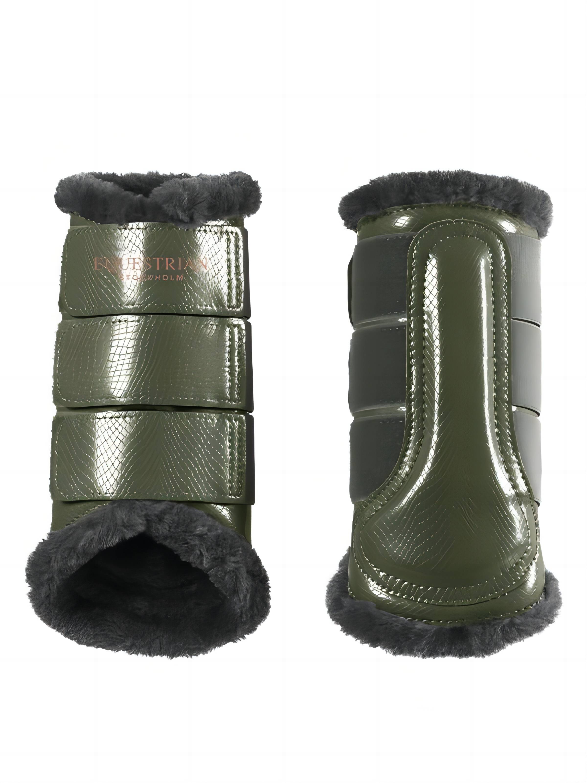 Wool protection leg - green