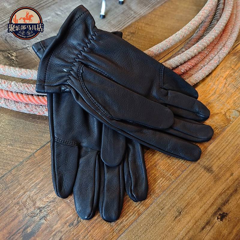 Horse gloves leather outdoor sports gears are the same for men and women