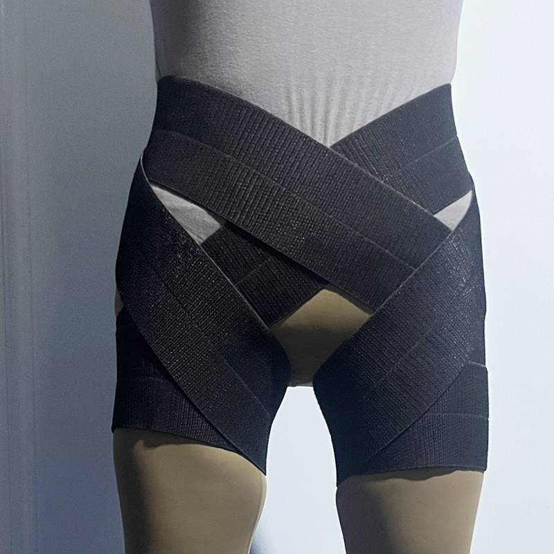 Strequent bandage pressure beam strap tie sporting self -adhesive liposuction liposuction after the thigh roots of thigh roots CL
