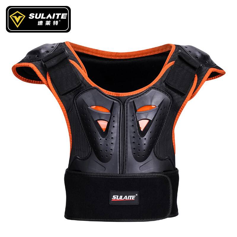 Sulaite children's wheel skaters skating bust care back night reflective equivalent riding armor riding armor jacket