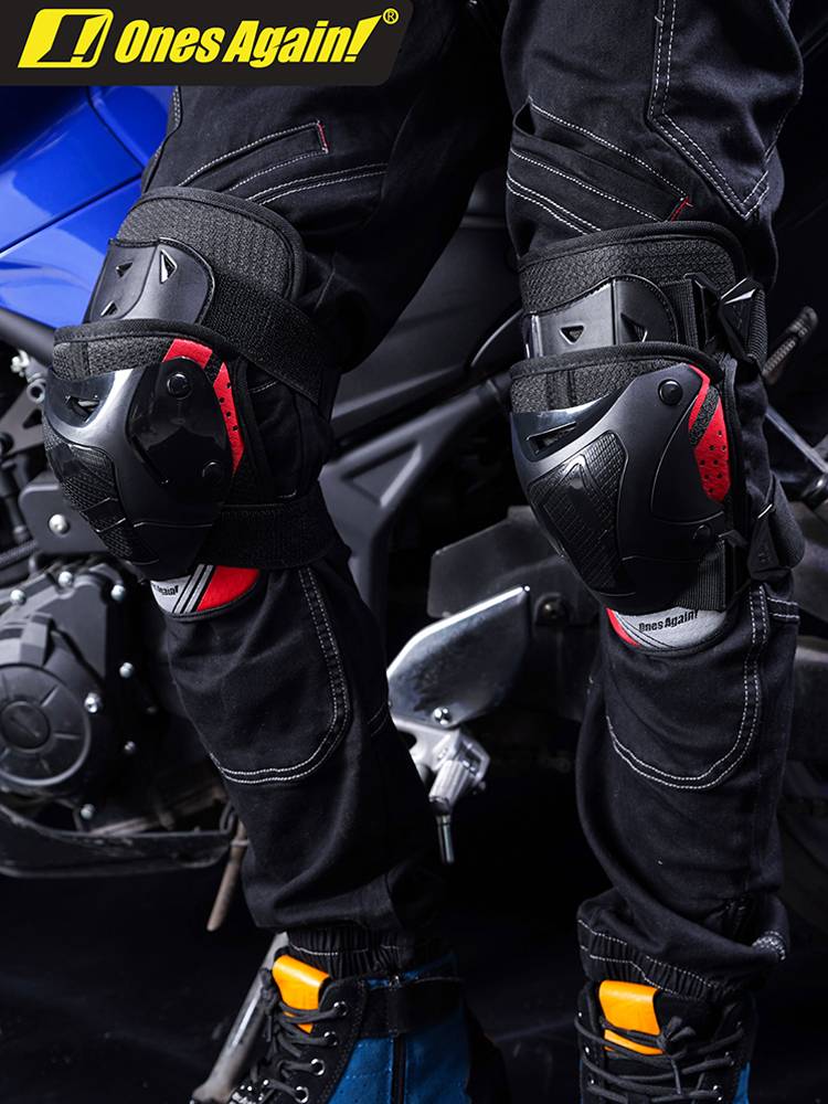 ONESAGAIN cycling knee -cubes and elbow -protecting motorcycle men's knee anti -shifting gear locomotives Four seasons female knight equipment