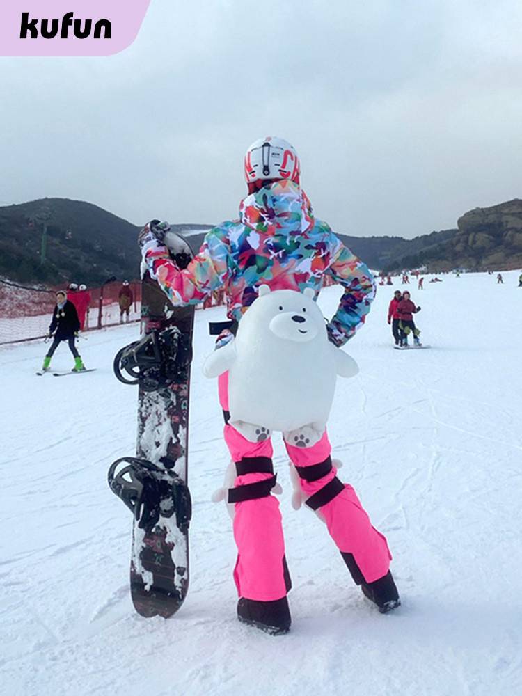 Ski small turtle turtle, knee pants, butt, butt, anti -fart pad, single board, full set of children Pikachu