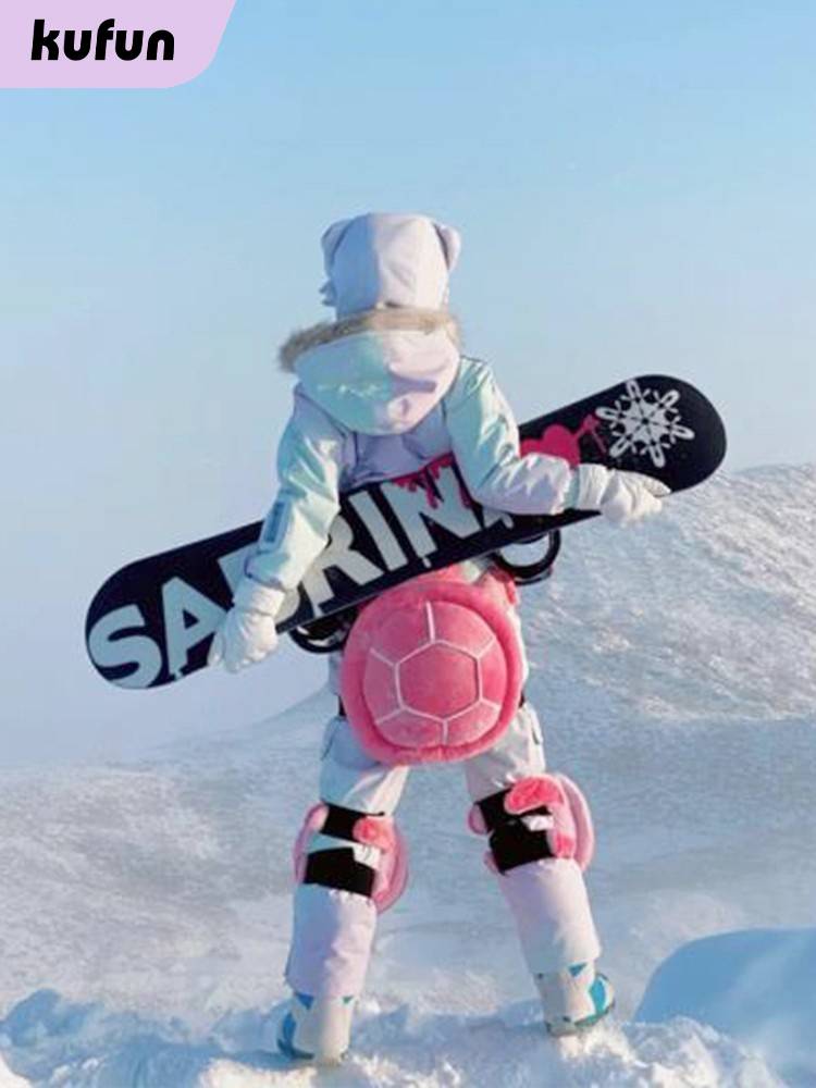 Ski small turtle turtle, knee pants, butt, butt, anti -fart pad, single board, full set of children Pikachu