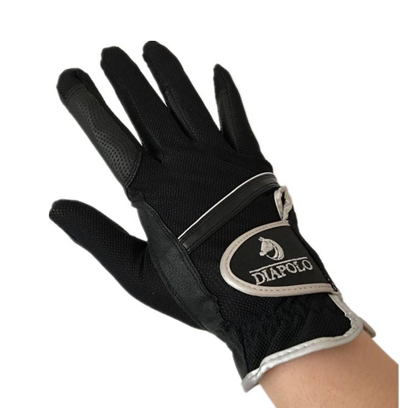 Importing horse gloves for the summer children riding horse gloves in white with thin air-resorting horse gloves