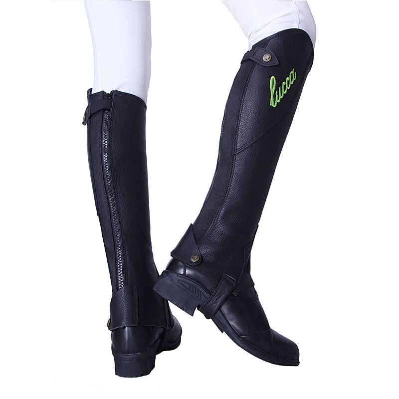 Lucca embroidered leather equestrian legs protective men's and women's knights equipped with Rocky Horse 8105011