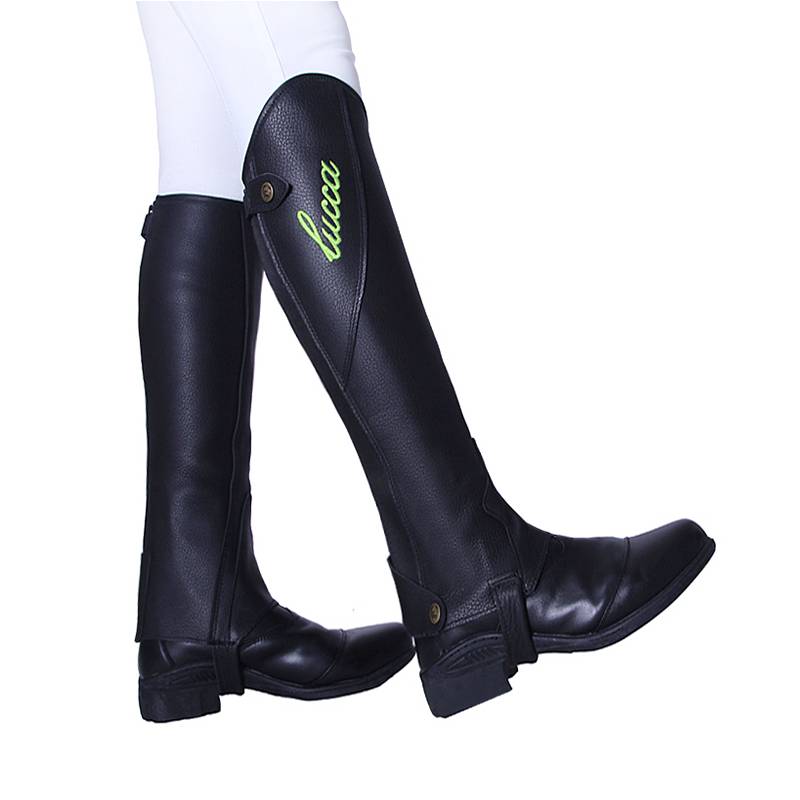 Lucca embroidered leather equestrian legs protective men's and women's knights equipped with Rocky Horse 8105011