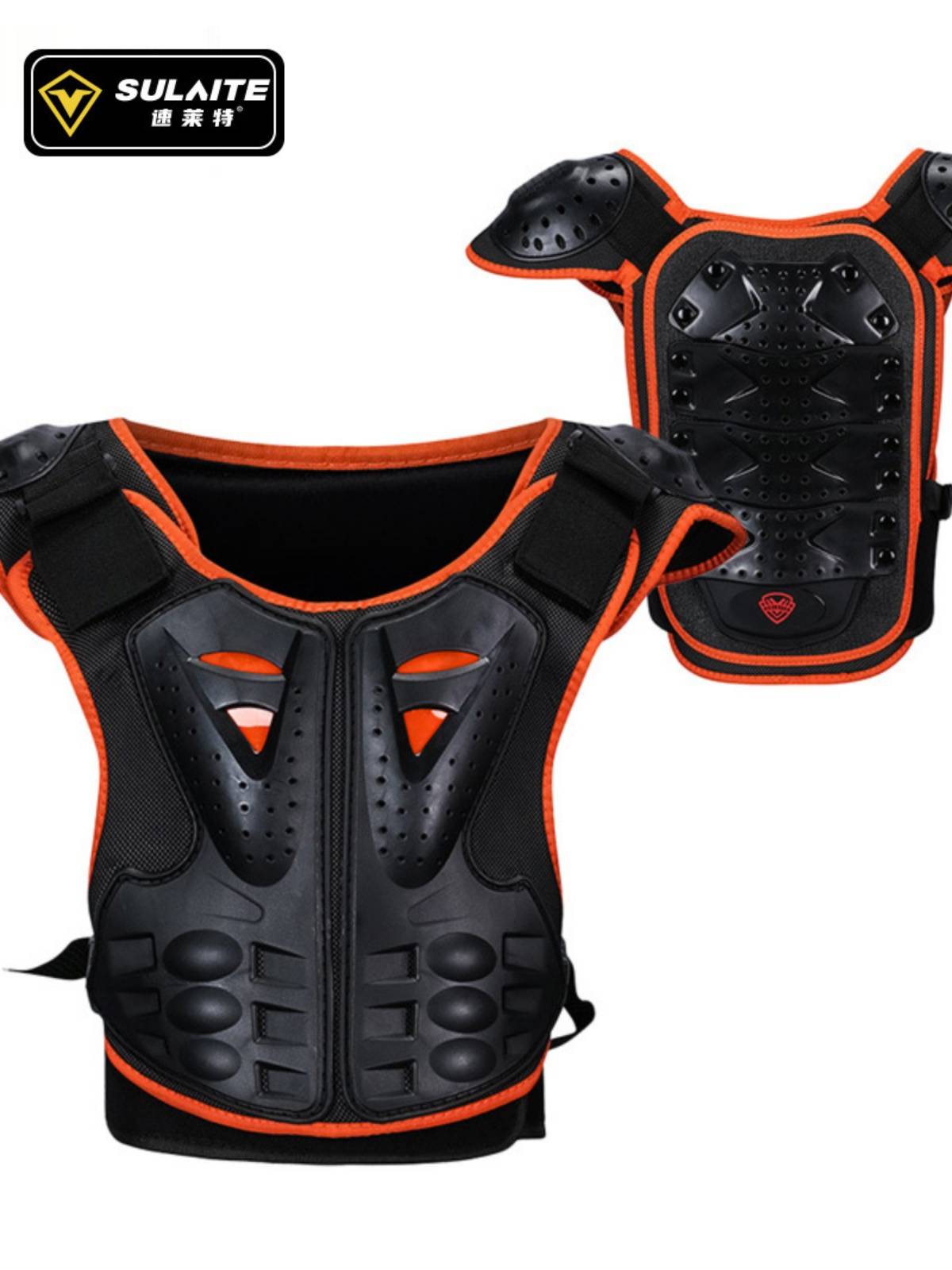 ZoIet children's armor-carrying gear, baby skating for chests, back-reflection horse cycling to prevent break-ups
