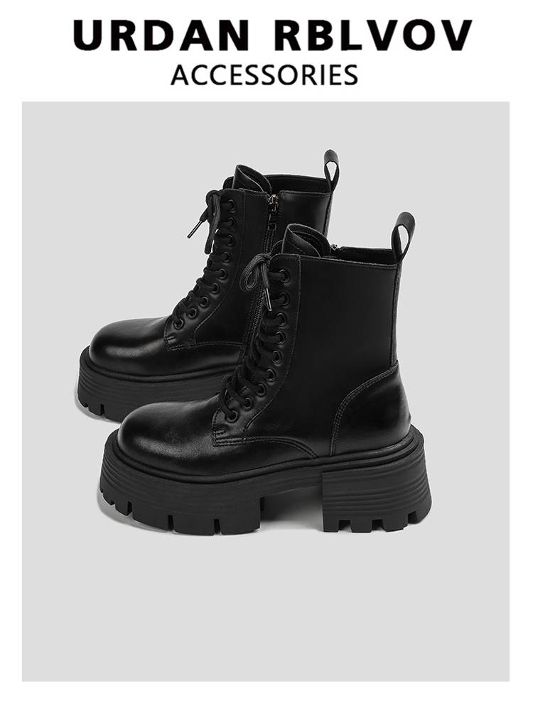 Urdan RBLVOV thick Martin boots 2024 new summer versatile high increase retro explosion boots