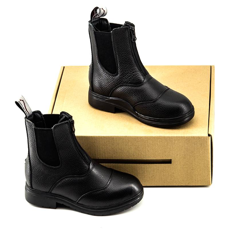 France entering oral cowhide short boots comfortable and breathable horse riding training competition Knight children's leather equestrian horse boots