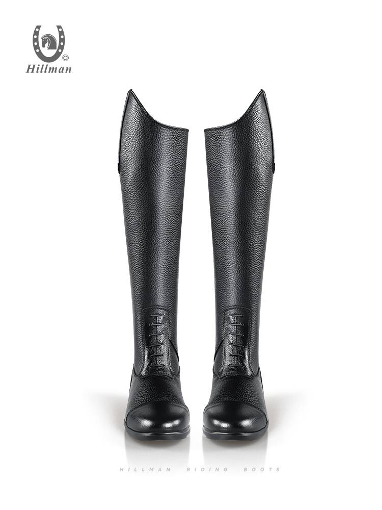 Professional equestrian boots men and women riding boots hillman real cowhide breathable soft riding boots 421