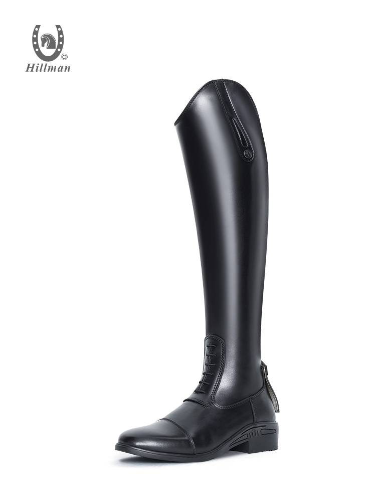 Professional equestrian boots men and women riding boots hillman real cowhide breathable soft riding boots 421