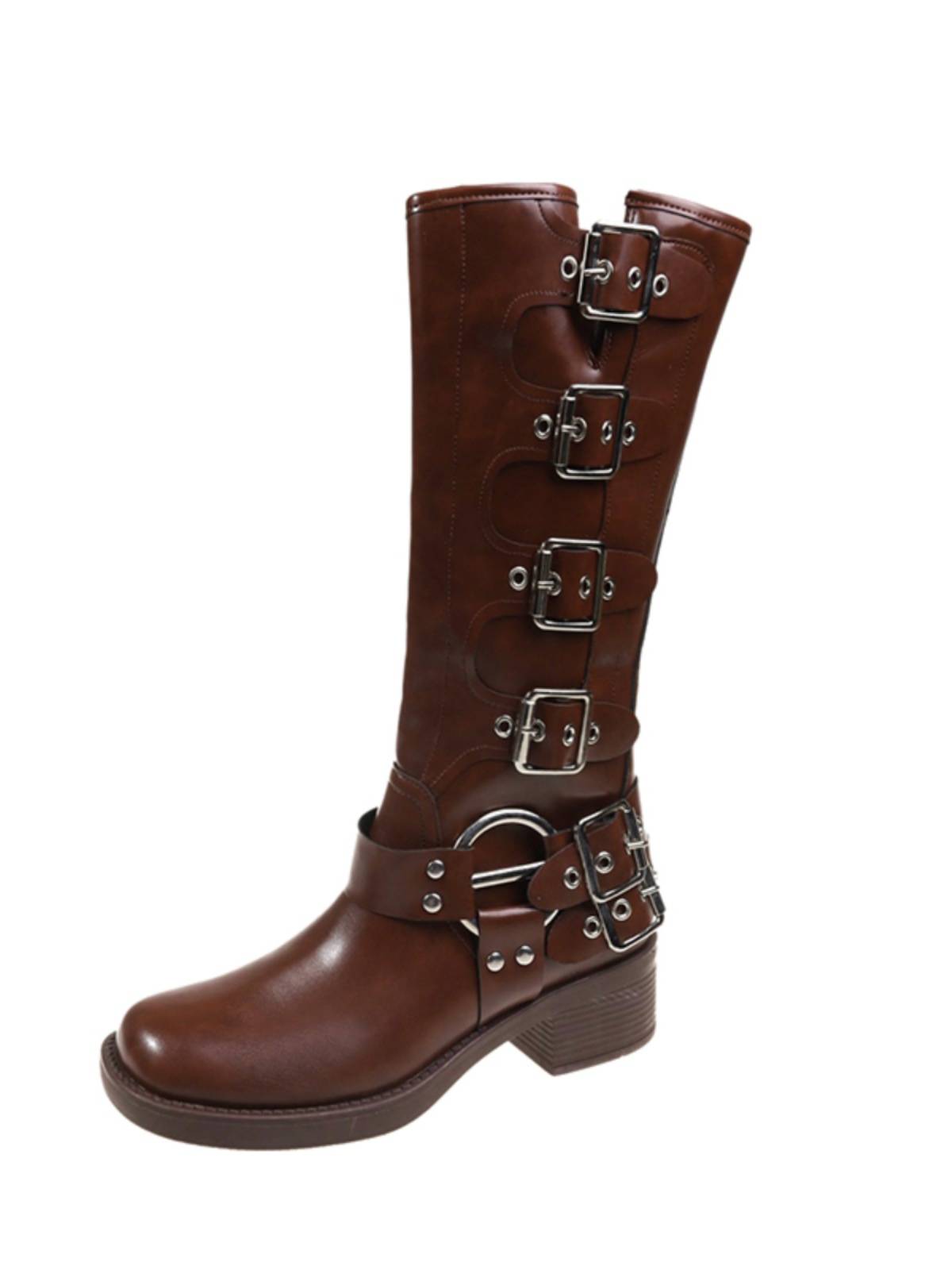Brown Martin Boot Women 2023 New Women's Shoes Retro Small Boots Towel Western Leather Boots Knight Boots