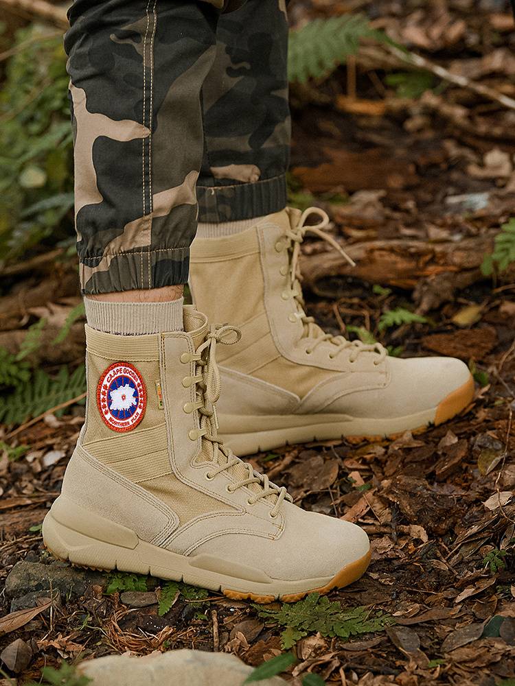 Big Goose Outdoor Mountaineering Shoes Men's Shoes Men's Summer breathable waterproof anti -skid tactical desert boots high -top gangster climbing female hiking shoes