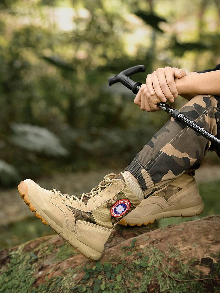 Big Goose Outdoor Mountaineering Shoes Men's Shoes Men's Summer breathable waterproof anti -skid tactical desert boots high -top gangster climbing female hiking shoes