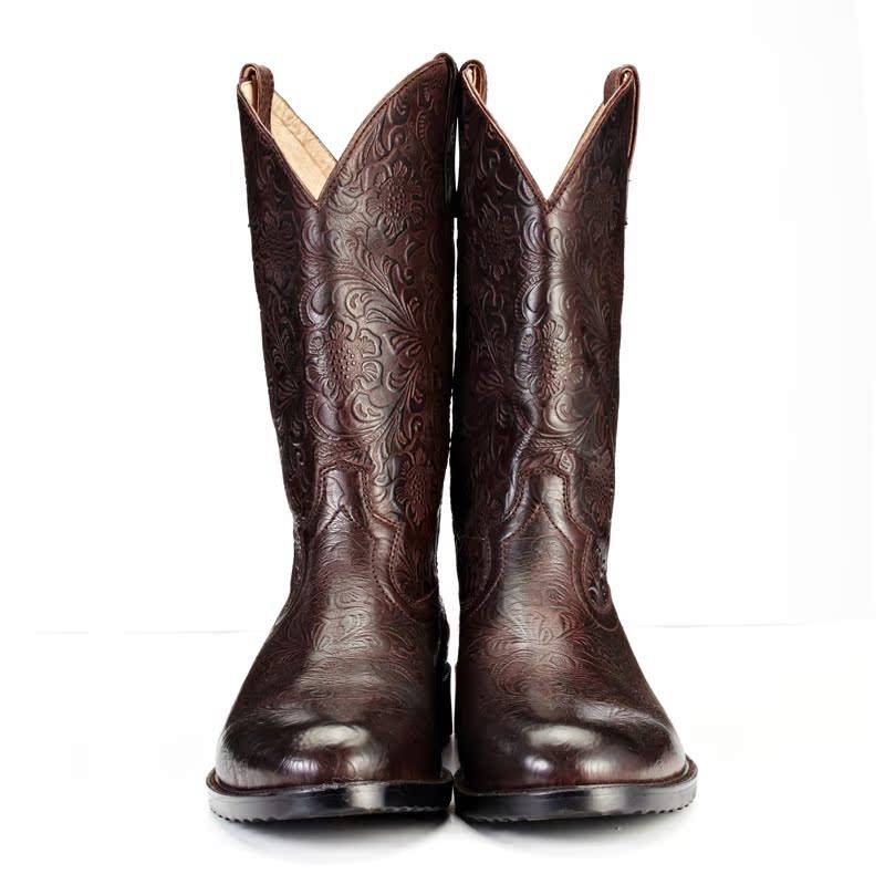 Dundee specializes in oxen-skin mid-cruiser and west cowboy boots, hand-made, man-made, man-to-woman-to-man-to-man-to-man, Harley boots