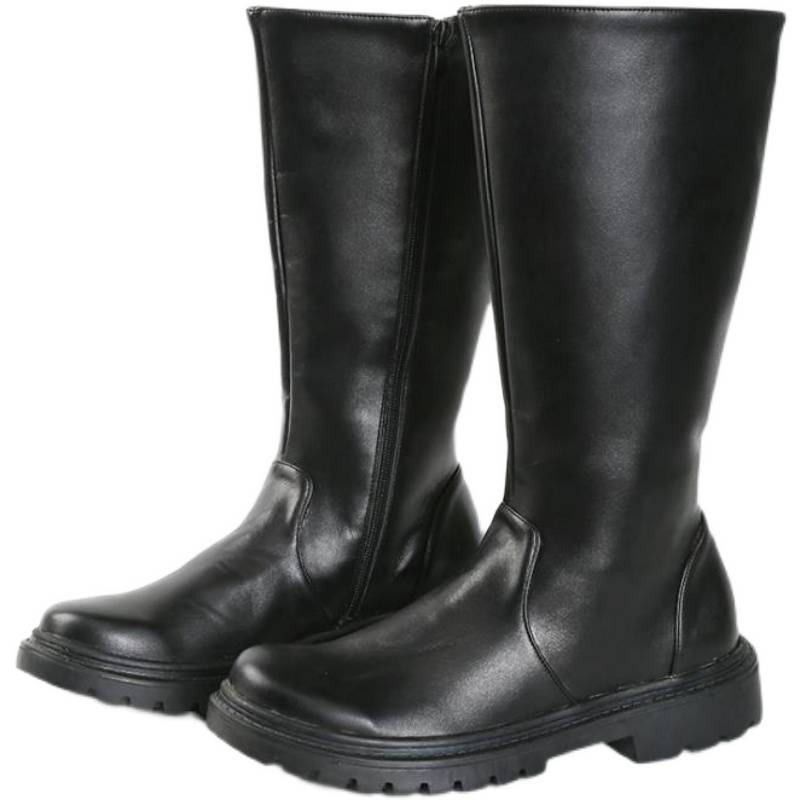 Hireman High Person Boots Men's High Leather Boots Men's Shoes COSPLE Anime Flag Rick Ride Boot Boot Boots Boots Martin Boots
